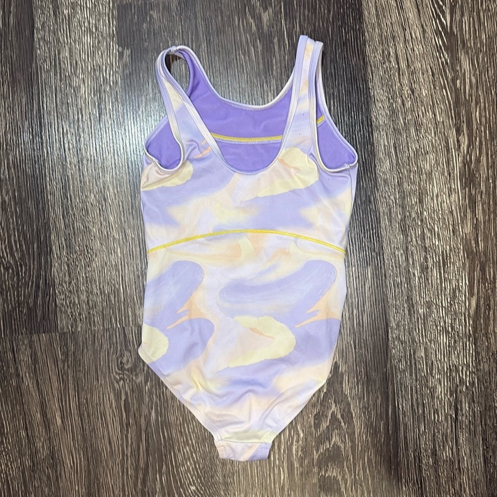 Girls Cat & Jack Dance and tumbling leotard size medium in purple with design - Picture 2 of 4